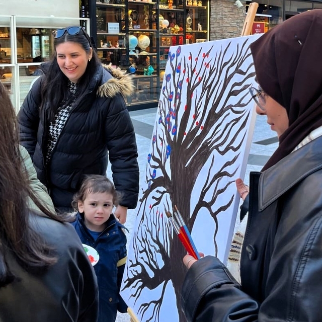 Sakaryalı kadınlar tuval başında buluştu