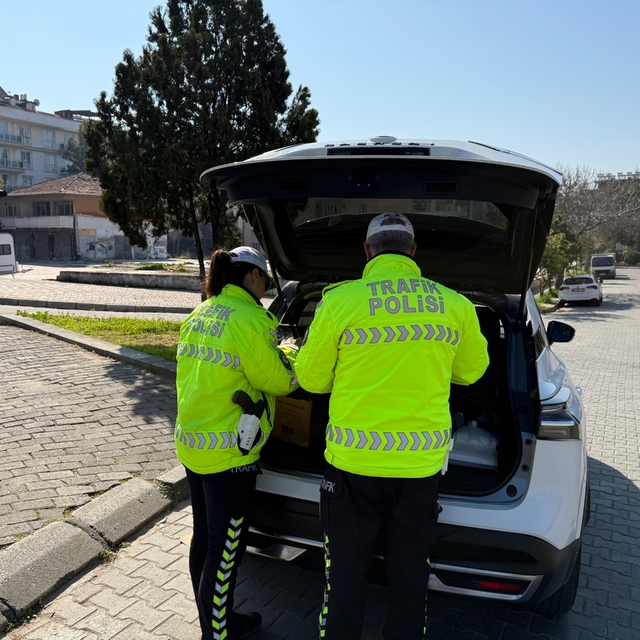 Aydın'da bayram öncesi dron destekli trafik denetimi yapıldı