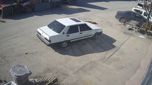 Köpeğin üzerinden otomobili ile geçip, sürükleyen sürücü gözaltında