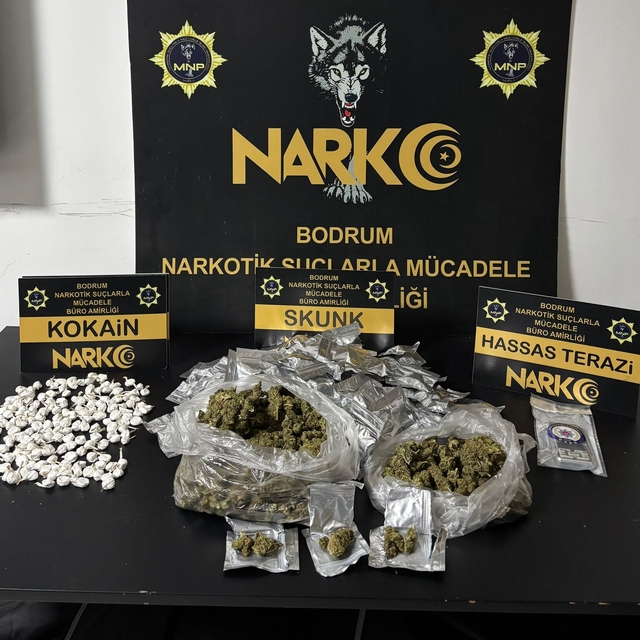 Bodrum'da uyuşturucu operasyonunda 3 zanlı tutuklandı