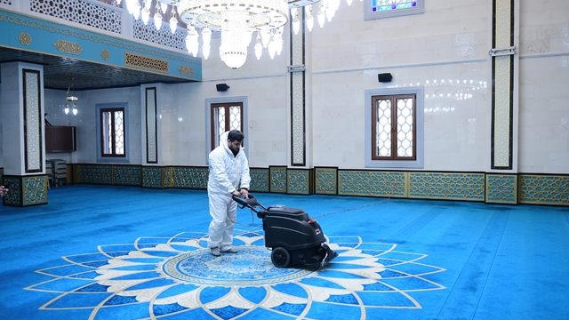 Kestel'de camiler Ramazan Bayramı'na hazırlanıyor