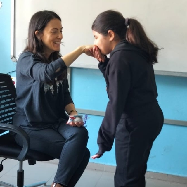 Okulda bayram geleneği yaşatıldı