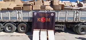 Polis piyasa değeri yaklaşık 8 milyon TL olan makaron ele geçirdi