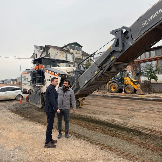 Başiskele'de üstyapı çalışmaları sürüyor