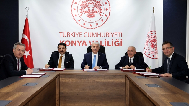 Karapınar'a yapılacak anaokulunun protokolü imzalandı