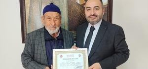 Beyşehirli 84 yaşındaki hafız Konya ikincisi oldu