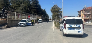 Akşehir'de polise çarpıp kaçan motosiklet sürücüsü yakalandı