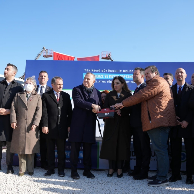 Çorlu Sebze Meyve Hali temeli atıldı