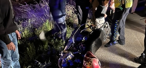 Otomobil ile motosiklet çarpıştı:2 yaralı