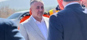 İl Başkanı Yıldırım, karayolu çalışmalarını inceledi