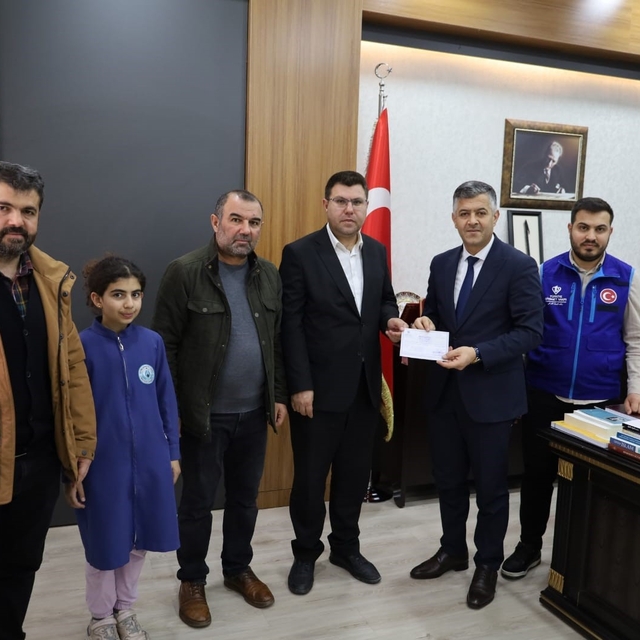 Gaziantep'te imam hatip öğrencilerinden Filistin'e anlamlı destek