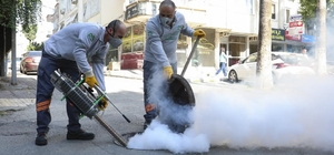 Mersin Büyükşehir Belediyesi kent genelinde haşereyle mücadeleyi sürdürüyor