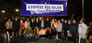 BEUN'da Rektör Özölçer öğrencilerle iftar sofrasında buluştu