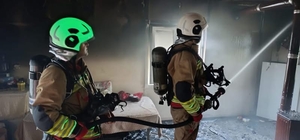 Antakya'da evde çıkan yangın söndürüldü