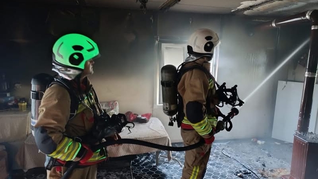 Antakya'da evde çıkan yangın söndürüldü