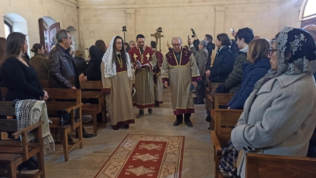 Hatay'da Karasun Manuk Kilisesi'nde '40 Şehitleri Anma' ayini