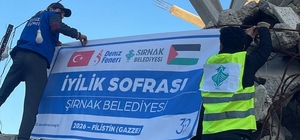 Şırnak Belediyesi Gazze'de her gün 1000 kişiye iftar veriyor