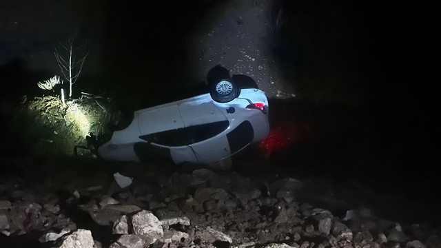 Kurtalan'da otomobil takla attı: 1 yaralı