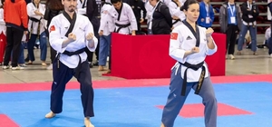 Tekvandocu çiftten, 2 altın madalya