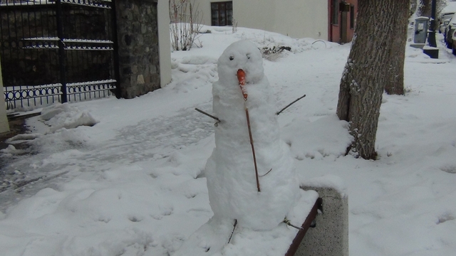 Kars'ta Mart ayında yağan kar, kenti yeniden beyaza bürüdü
