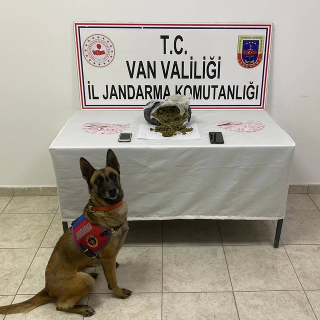 Mezarlık yakınında 1 kilo skunk ele geçirildi