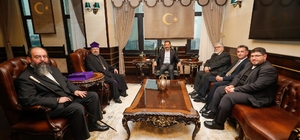 Türkiye Ermenileri Patriği Maşalyan'dan Hatay Valisi Mustafa Masatlı'ya ziyaret