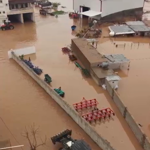 Mardin'de sağanak; dereler taştı, evler ile tarım arazilerini su bastı (3)