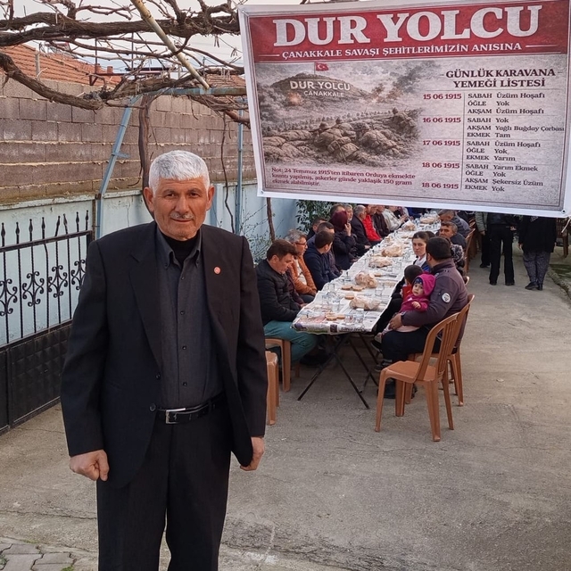 Çanakkale şehitlerinin sofrası Sarıgöl'de kuruldu