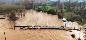 Mardin'de sağanak; dereler taştı, evler ile tarım arazilerini su bastı (4)