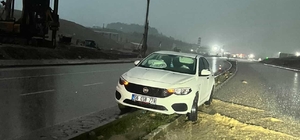 Kurtalan'da maddi hasarlı kaza