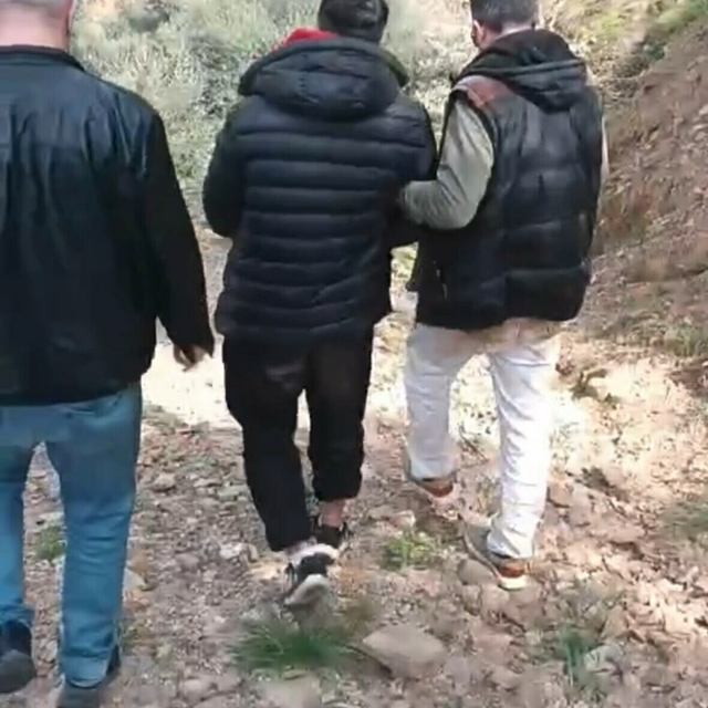 Firari hükümlü kovalamaca sonucu dağlık alanda yakalandı