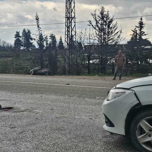 Antakya'da otomobille çarpışan motosikletin sürücüsü hayatını kaybetti
