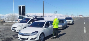 Patnos'ta bayram öncesi trafik denetimleri artırıldı