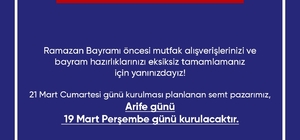 Didim Belediyesi’nden bayram öncesi pazar düzenlemesi