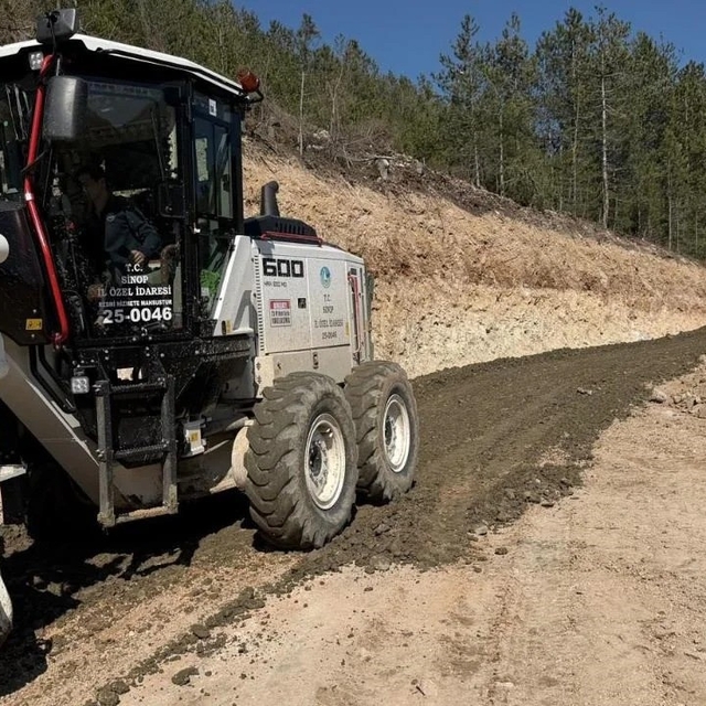 Sinop'ta heyelanla mücadele