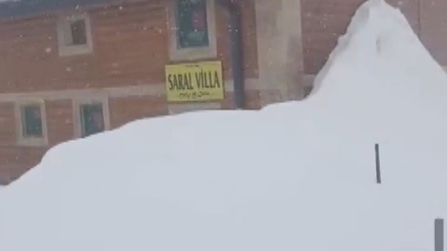 Bayburt'ta Kılıçkaya Yaylası kar altında kaldı