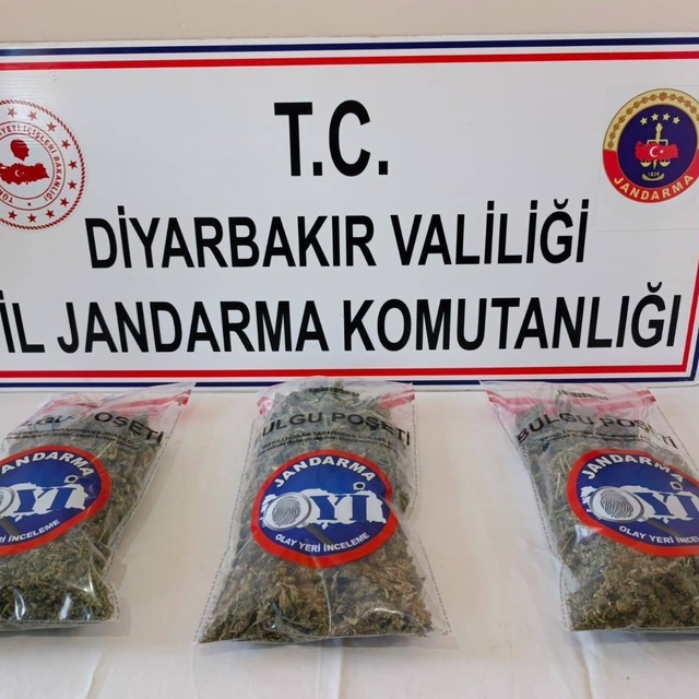 Diyarbakır'da 25 kilo esrar ele geçirildi