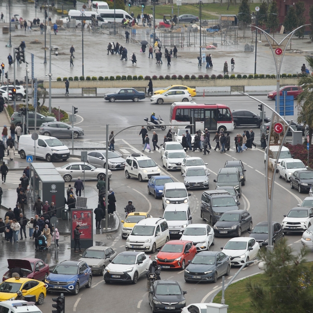 Samsun'da motorlu kara taşıtı sayısı 541 bini aştı