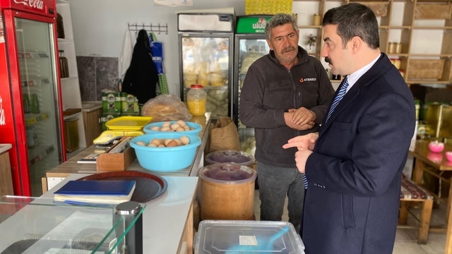 Kaymakam Akköz'den Arpaçay'da esnaf ziyareti