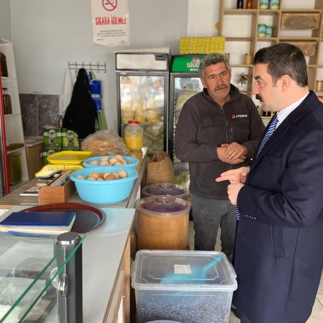 Kaymakam Akköz'den Arpaçay'da esnaf ziyareti