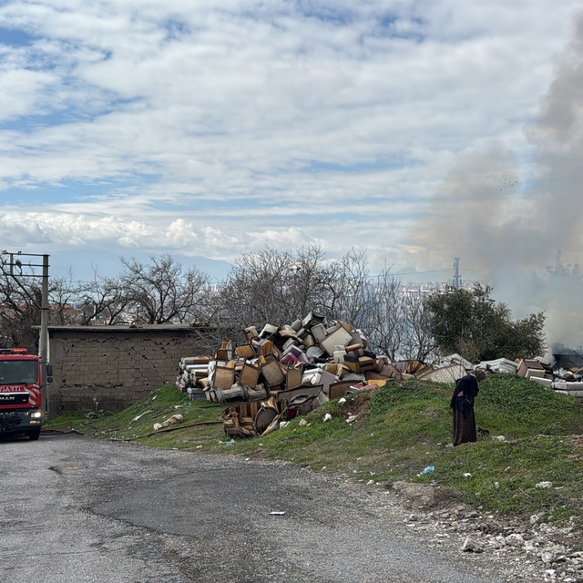 Kahramanmaraş'ta iş yeri yangını