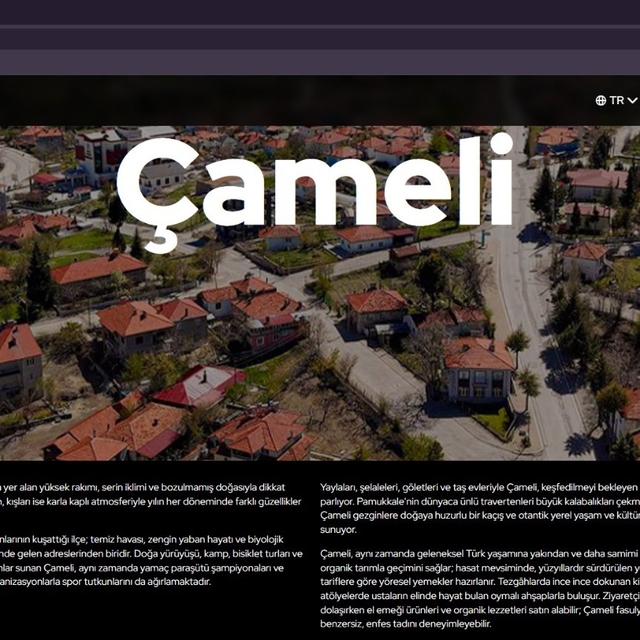 Çameli'nin doğal güzellikleri GoTürkiye platformuna resmen girdi