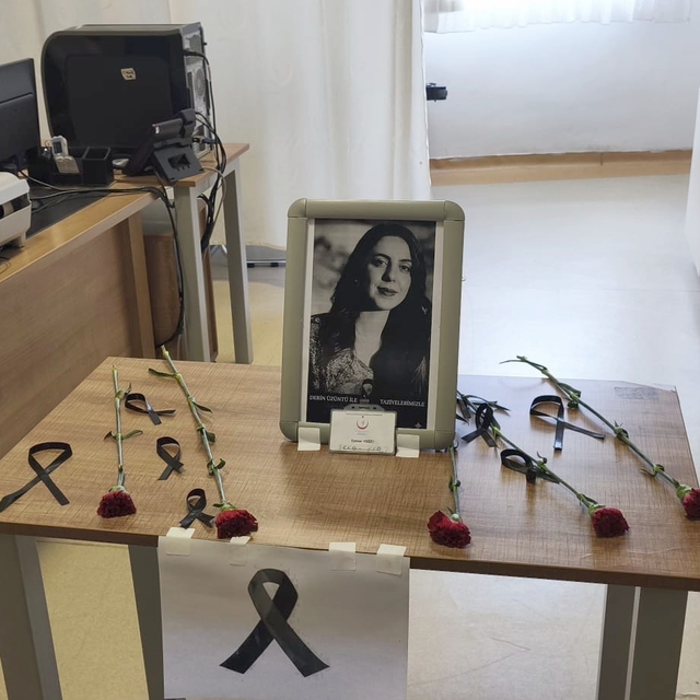 Kazada hayatını kaybeden sağlıkçı için anma etkinliği