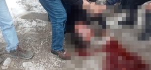 Çatından üzerine kar ve buz kütlesi düşen kişi ağır yaralandı