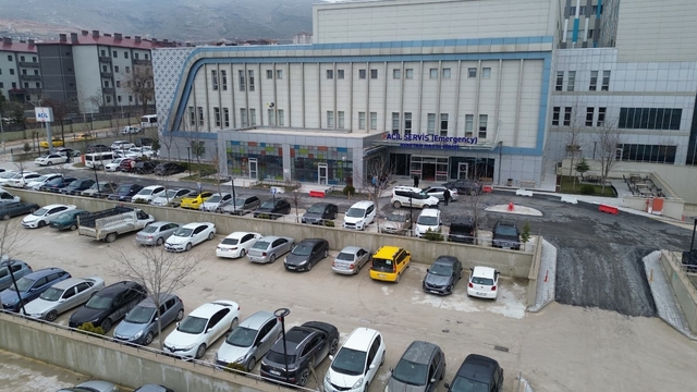 Battalgazi Devlet Hastanesi otoparkı yenilendi