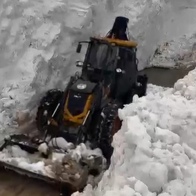 Bitlis'te çığ ve heyelan meydana geldi