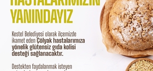 Kestel Belediyesi'nden Çölyak hastalarına glütensiz gıda desteği