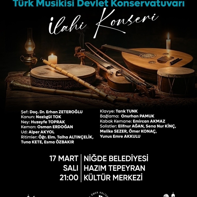 Niğde'de ilahi rüzgarı esecek