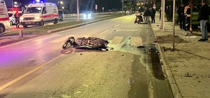 Minibüs ile motosiklet çarpıştı; 1 ölü, 1 yaralı