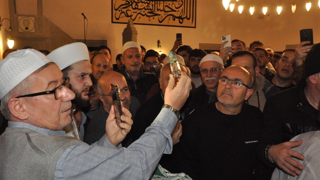 Keşan'da Sakal-ı Şerif tarihi camide ziyarete açıldı